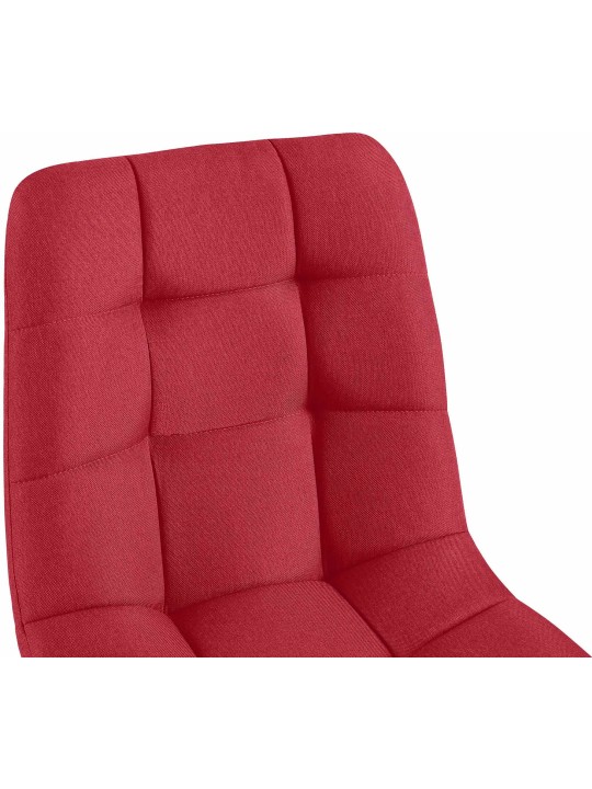 Spisestuestol Antibes stof, rød