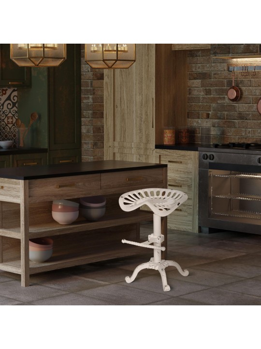 Barstol Butch, antik hvid Barstol Butch, antik hvid