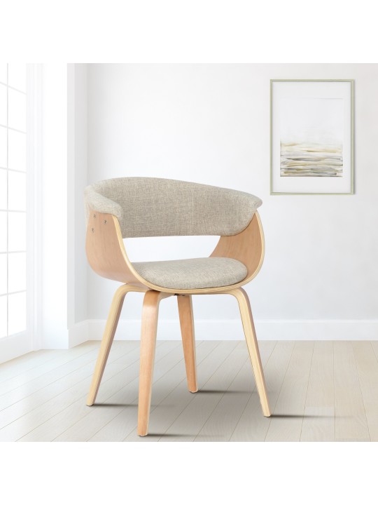 Stol Bruce stof naturligt, creme