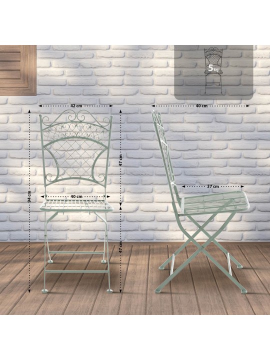 Havestol Adelar, antik grøn