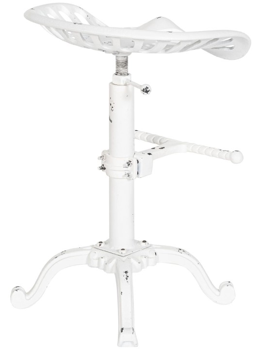 Sæt med 2 barstole Butch, antik hvid