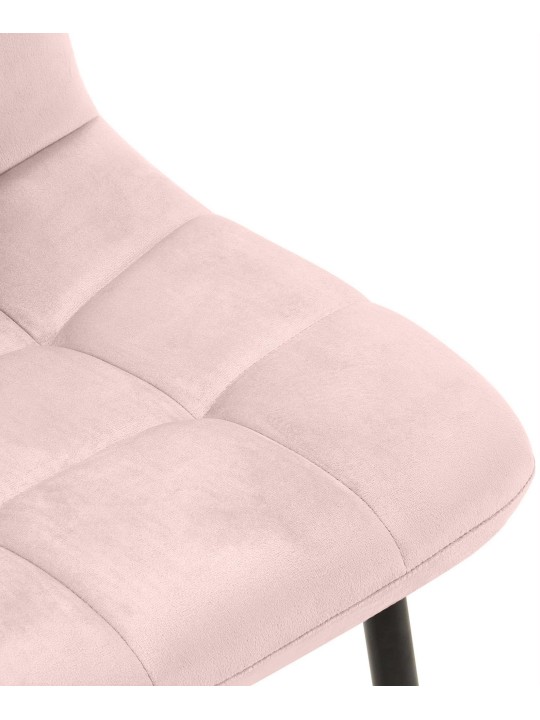 Sæt med 4 spisestuestole Antibes, pink