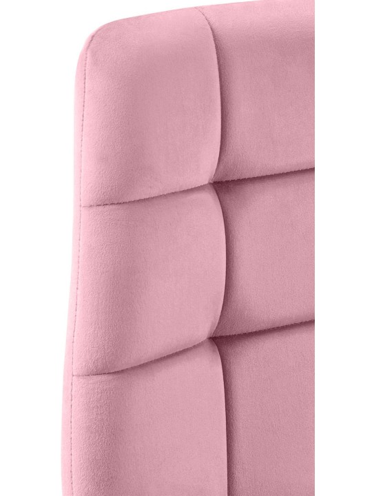 Sæt med 4 spisestuestole Antibes, lyserød