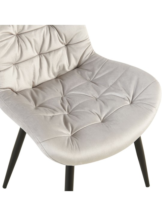 Sæt med 2 Rossford spisestuestole, grå