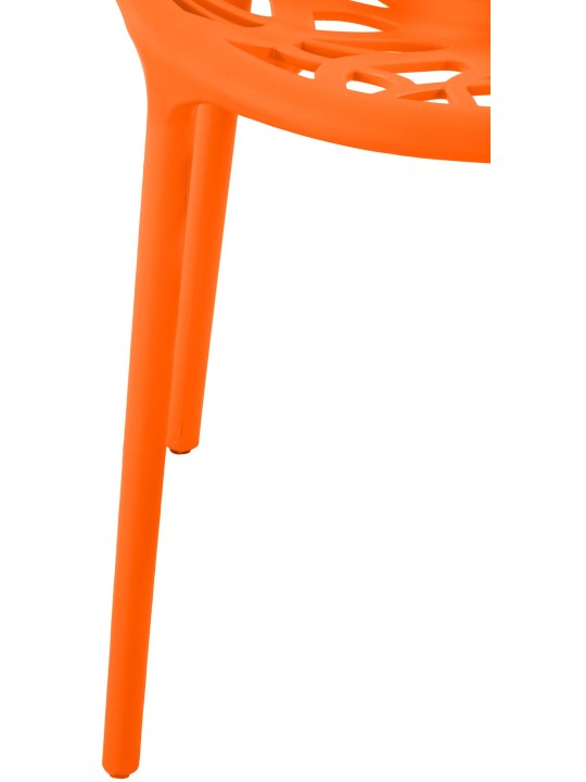 Sæt med 4 stole Hope, orange