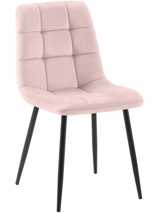 Spisestuestol Tilde fløjl, pink