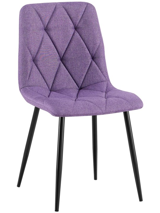 Spisestuestol Clairton stof, lilla