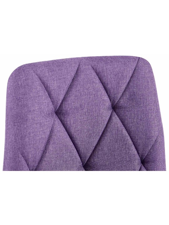 Sæt med 2 spisestuestole Clairton stof, lilla