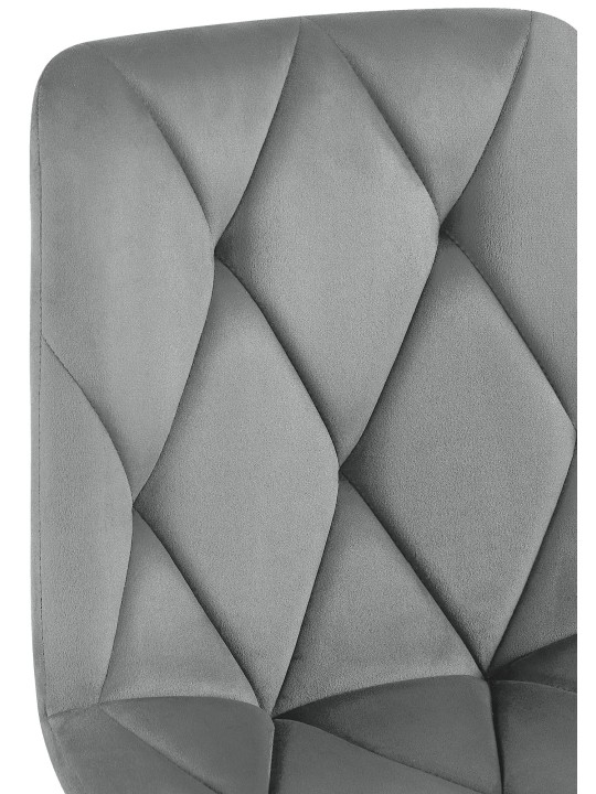 Clairton spisestuestol i fløjl, mørkegrå Clairton spisestuestol i fløjl, mørkegrå