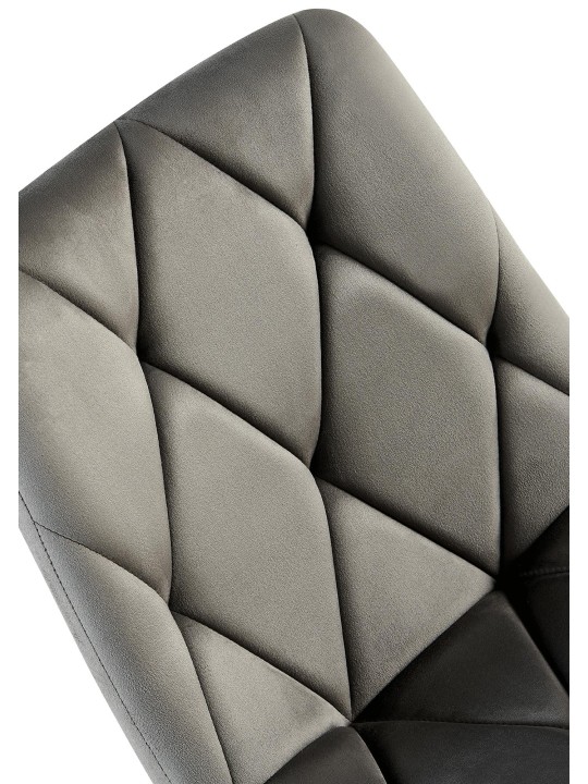 Sæt med 2 spisestuestole Clairton velvet, antracit Sæt med 2 spisestuestole Clairton velvet, antracit