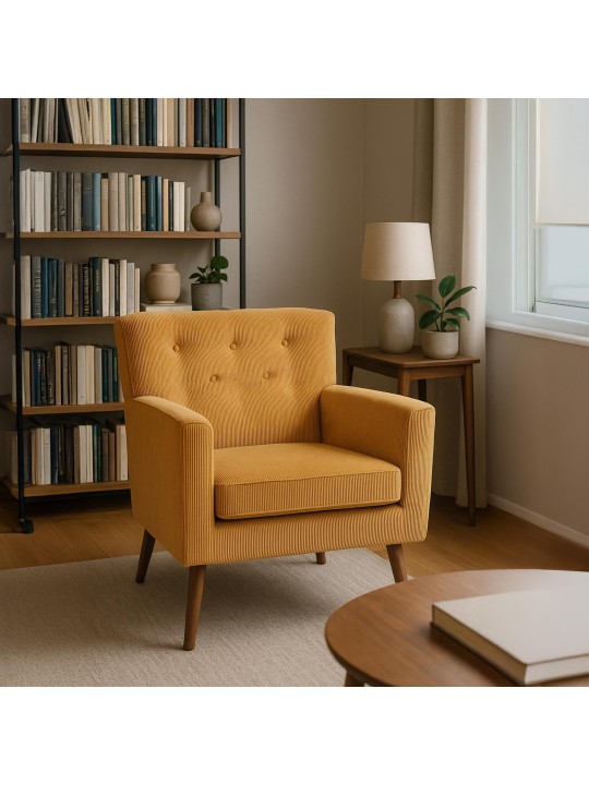 Lænestol Kioni Cord, orange Lænestol Kioni Cord, orange