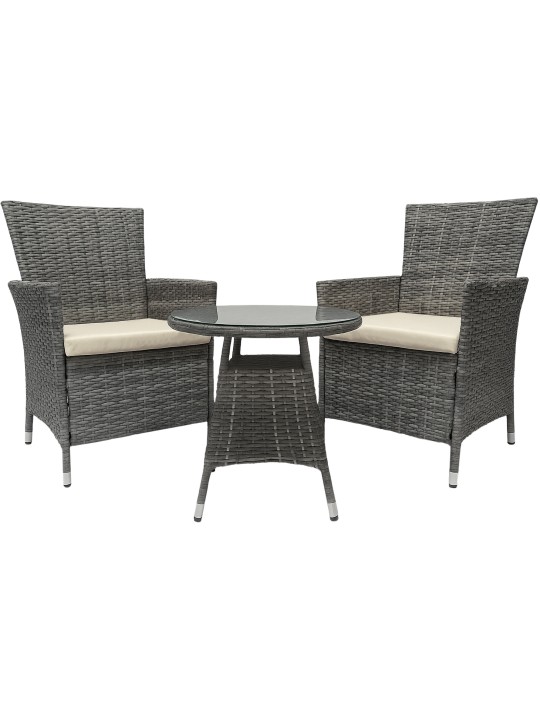 Fireda siddegruppe, gråmeleret Fireda siddegruppe, gråmeleret