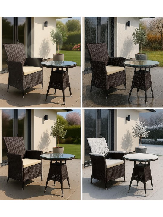 Fireda siddegruppe, mørkebrun