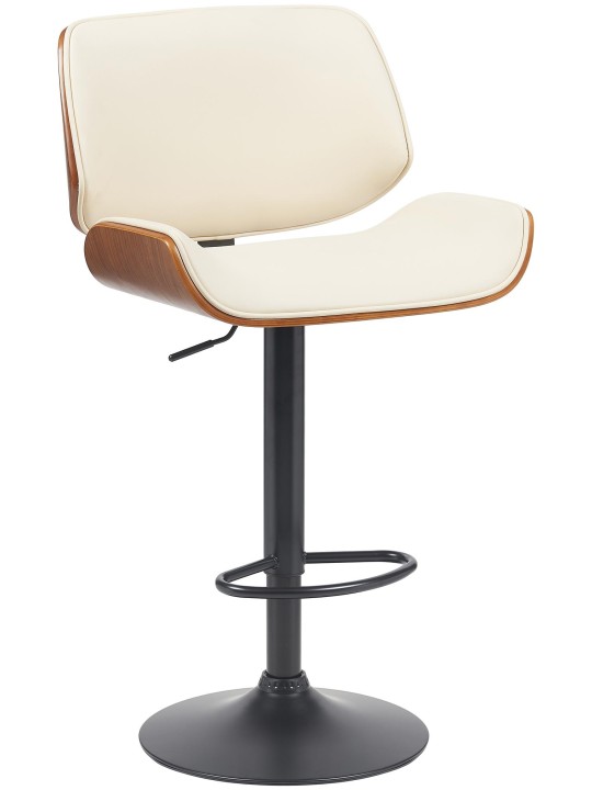 Barstol Beverley B imiteret læder, valnød/creme Barstol Beverley B imiteret læder, valnød/creme