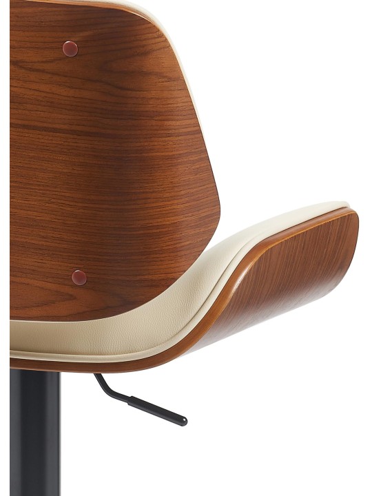 Barstol Beverley B imiteret læder, valnød/creme Barstol Beverley B imiteret læder, valnød/creme