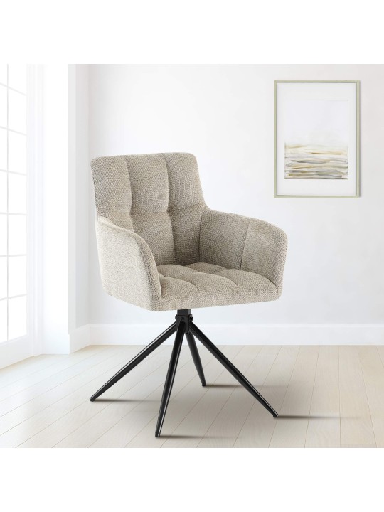 Spisestuestol Jonah stof, taupe