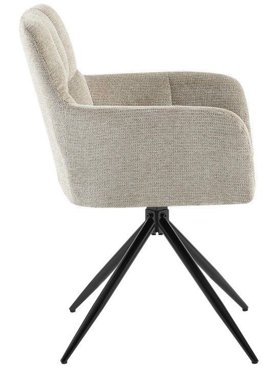 Spisestuestol Jonah stof, taupe