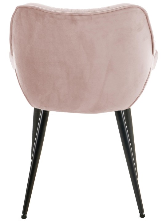 Sæt med 2 stole Tanna velvet, pink