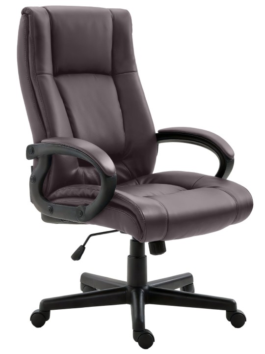 Kontorstol XL Sparta imiteret læder, brun