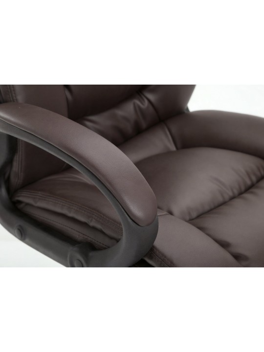 Kontorstol XL Sparta imiteret læder, brun