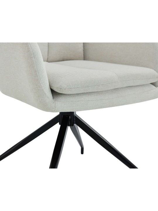 Spisestuestol Somers stof, creme