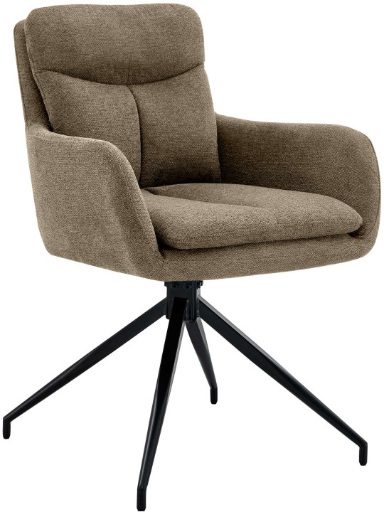 Spisestuestol Somers stof, brun