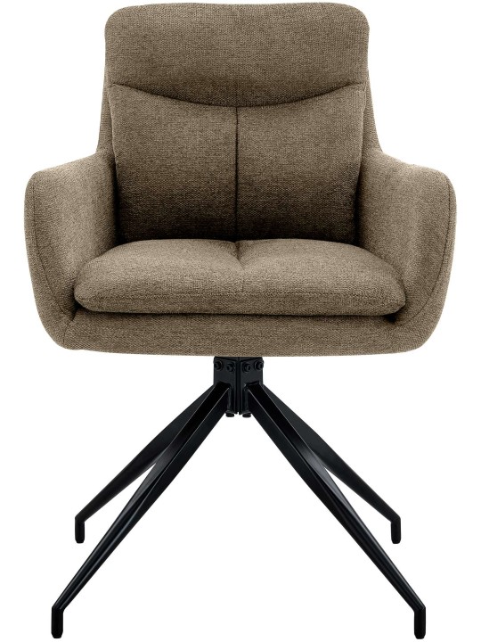 Spisestuestol Somers stof, brun