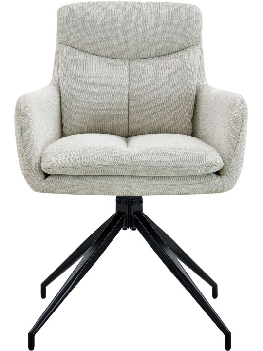 Spisestuestol Somers stof, creme