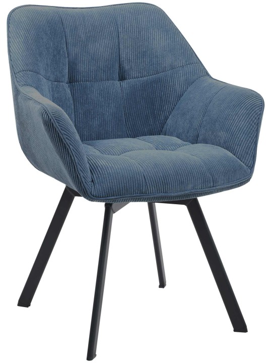 Spisestuestol Jordi Cord, blå