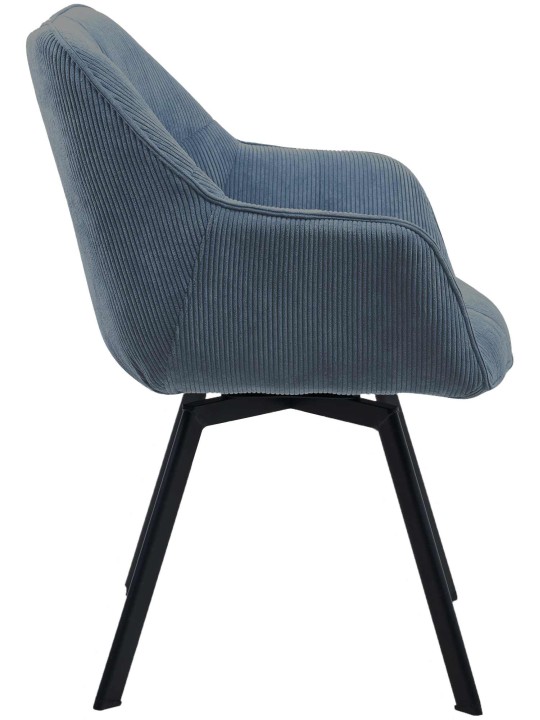Spisestuestol Jordi Cord, blå