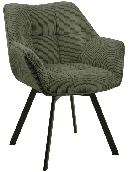Spisestuestol Jordi Cord, grøn Spisestuestol Jordi Cord, grøn