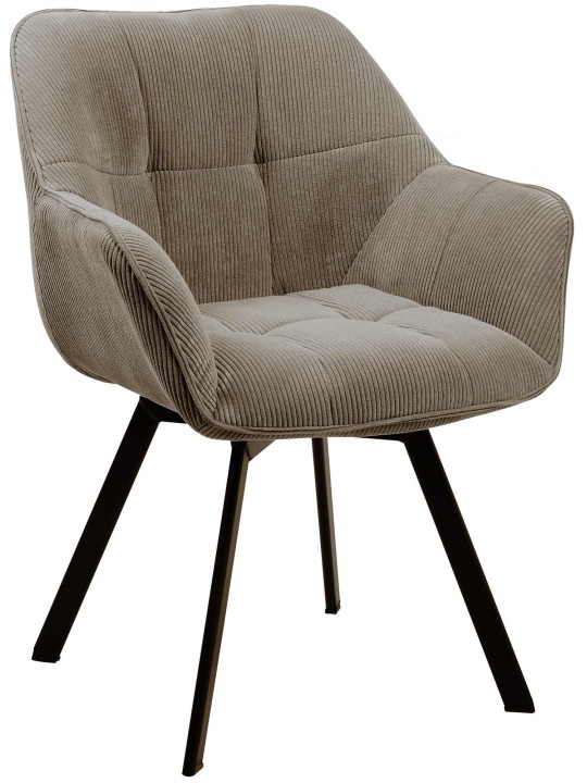 Spisestuestol Jordi Cord, brun