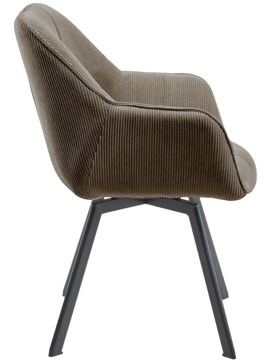 Spisestuestol Jordi Cord, brun