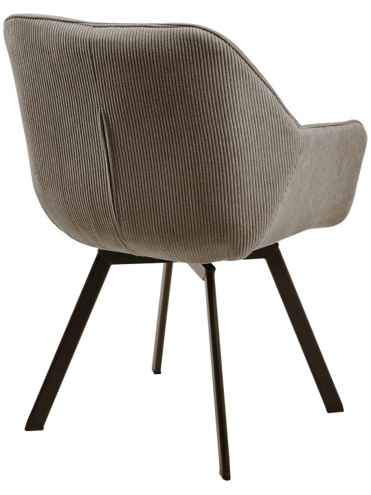 Spisestuestol Jordi Cord, brun