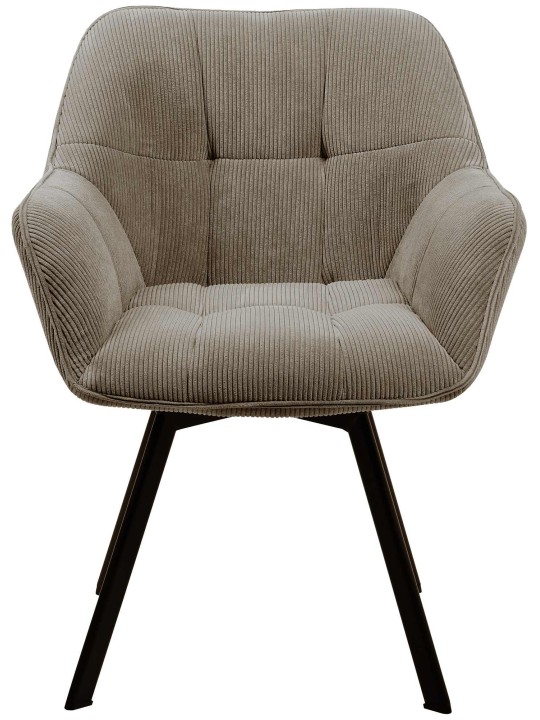 Spisestuestol Jordi Cord, brun