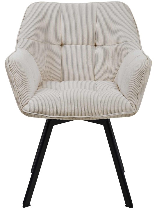 Spisestuestol Jordi Cord, creme