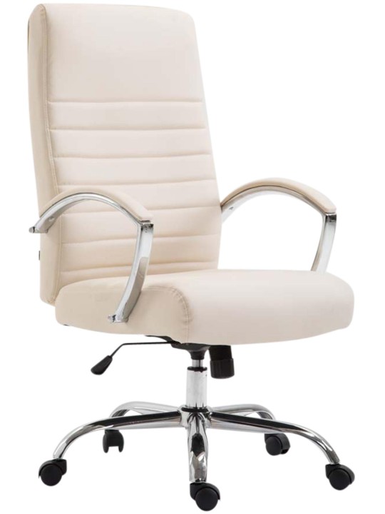 Kontorstol Valais imiteret læder, creme Kontorstol Valais imiteret læder, creme