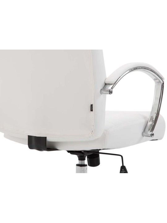 Kontorstol Valais imiteret læder, hvid