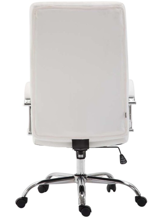 Kontorstol Valais imiteret læder, hvid