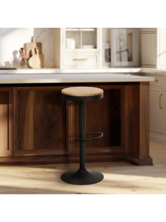 Sæt med 2 barstole Pitas, natur