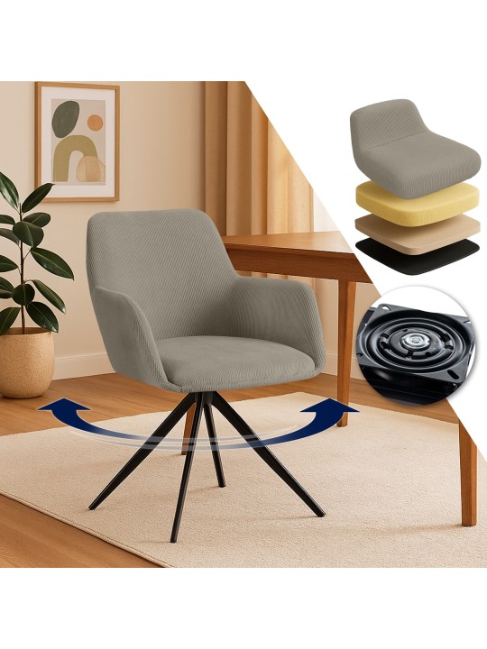 Olema Cord spisestuestol, taupe