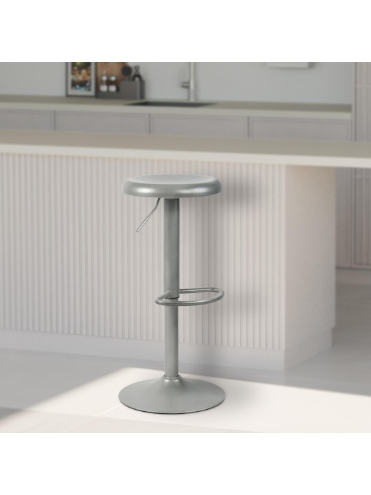 Sæt med 2 barstole Williston, sølv