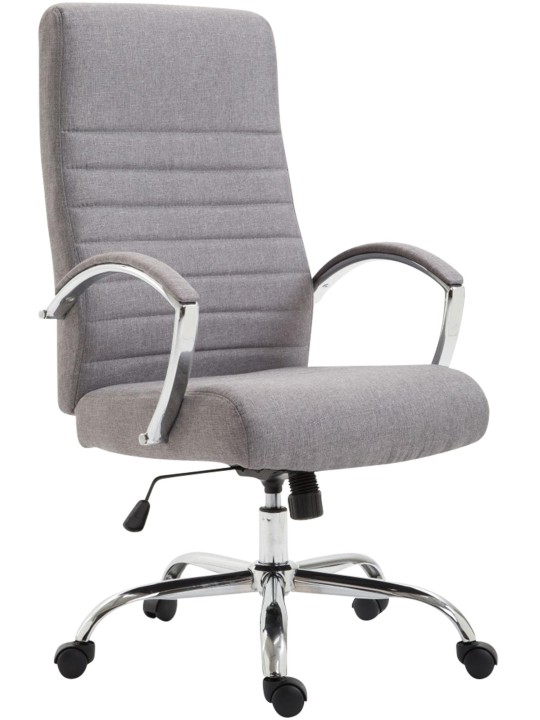 Kontorstol Valais stof, grå
