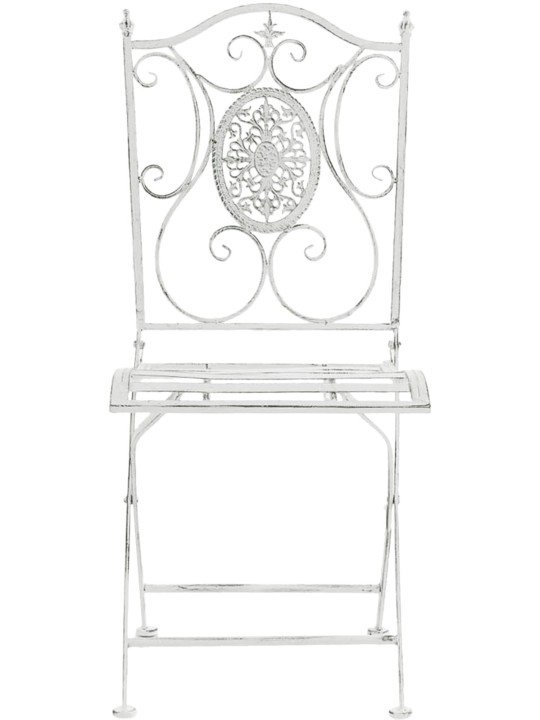 Sæt med 2 stole Sibell, antik hvid