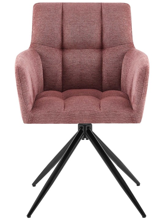 Sæt med 2 spisestuestole Jonah stof, rubinrød Sæt med 2 spisestuestole Jonah stof, rubinrød