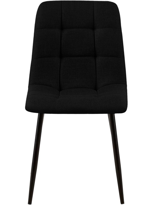 Spisestuestol Tilde stof, sort