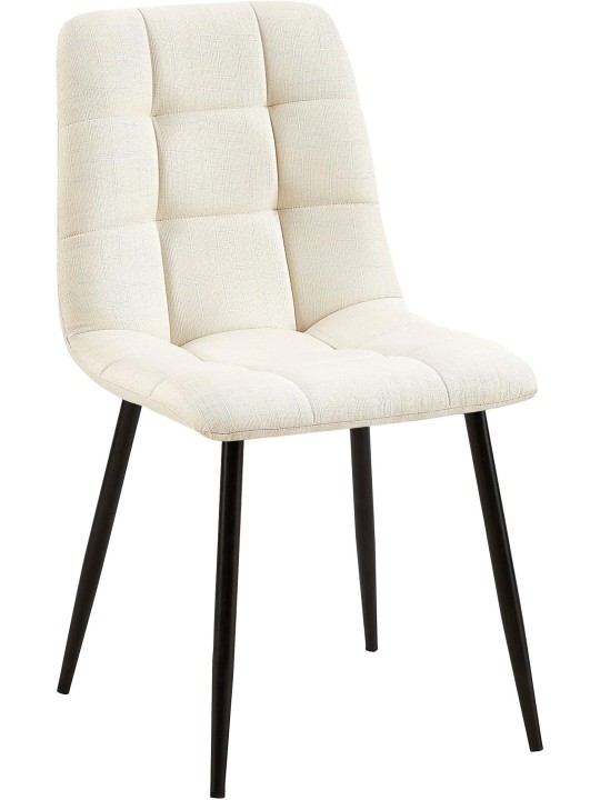 Spisestuestol Tilde stof, creme