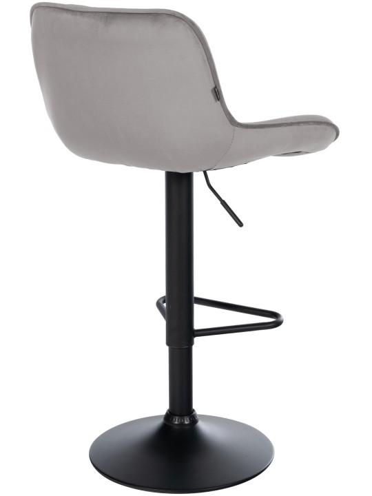 Sæt med 2 barstole Kasson velvet, grå