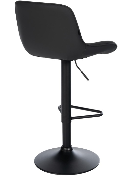 Sæt med 2 barstole Kasson imiteret læder, sort