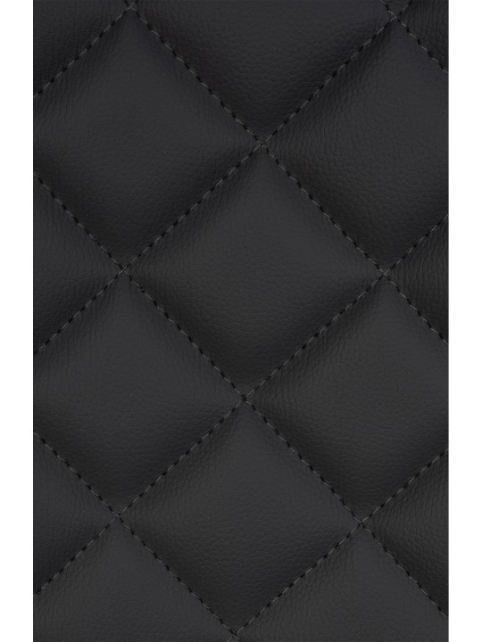 Sæt med 2 barstole Kasson imiteret læder, sort